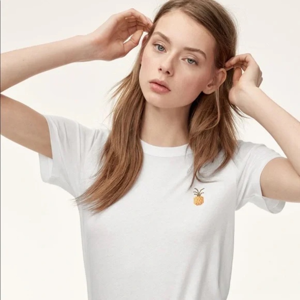 Sunday Best Classic White Pinapple Tee